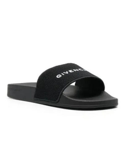 Rubber Flat Sandal Slippers Black - GIVENCHY - BALAAN 2