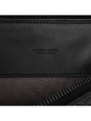 Intrecciato Weaving Zipper Medium Clutch Bag Black - BOTTEGA VENETA - BALAAN 6