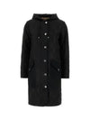 Diamond Quilted Hooded Single Coat Black - BURBERRY - BALAAN 2