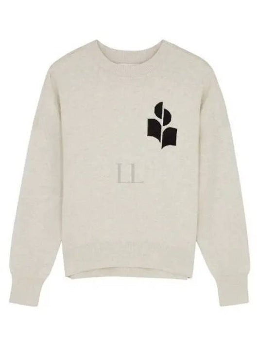 Logo Intarsia Crewneck Sweater Ecru - ISABEL MARANT - BALAAN 2