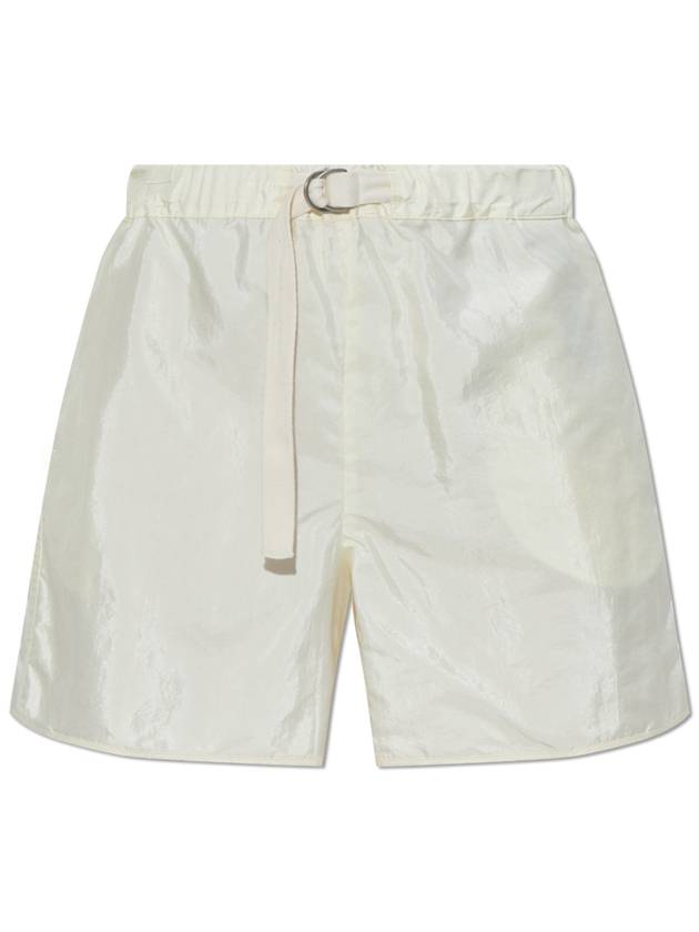 JIL SANDER+ Shorts With Silk Finish, Women's, Cream - JIL SANDER - BALAAN 1