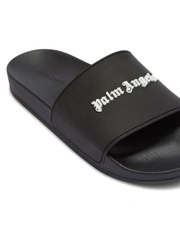 Logo Slippers Black - PALM ANGELS - BALAAN 3