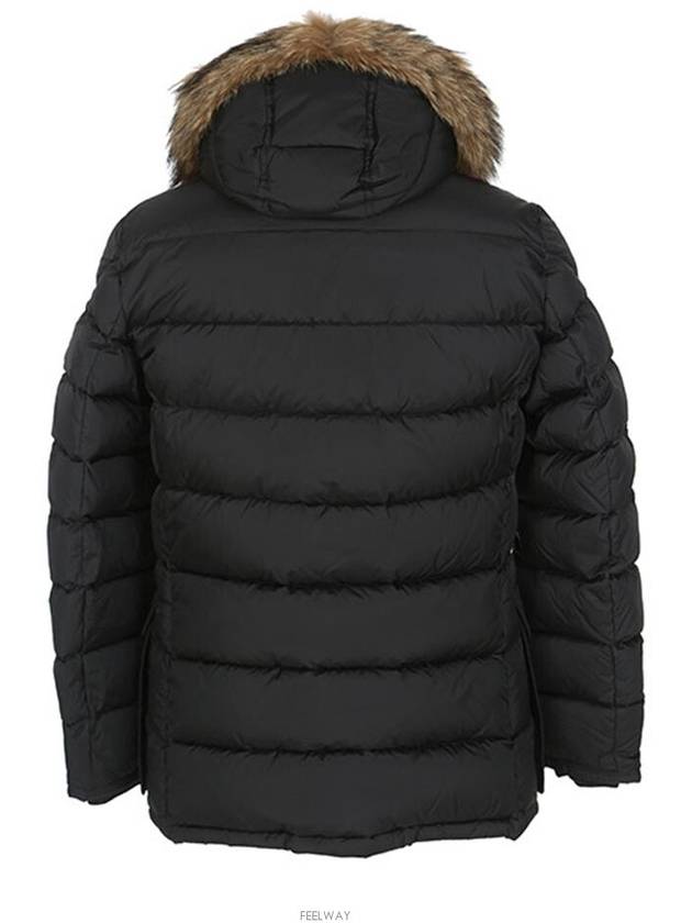 Men's Cluny Hooded Fur Short Padding Black - MONCLER - BALAAN 4