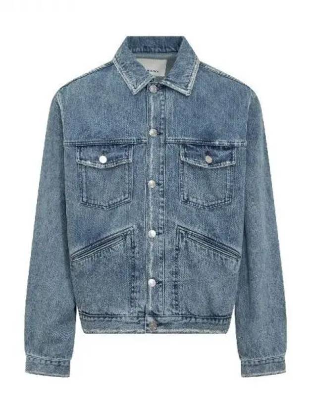 Django bag logo embroidery denim jacket 271026 - ISABEL MARANT - BALAAN 1