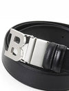 B Buckle 35 Double sided Belt Black M F410 - BALLY - BALAAN 5