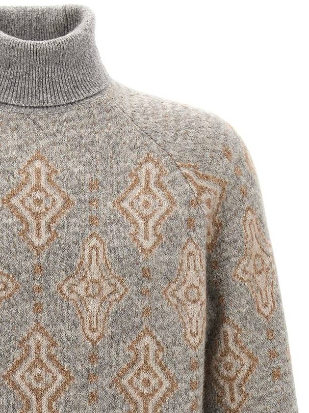 Brunello Cucinelli Jacquard Sweater - BRUNELLO CUCINELLI - BALAAN 3