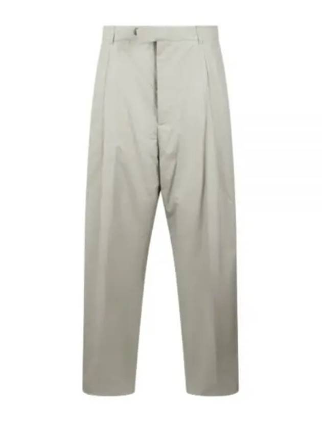 Silk Cotton Pleated Slacks Beige - DIOR - BALAAN 2