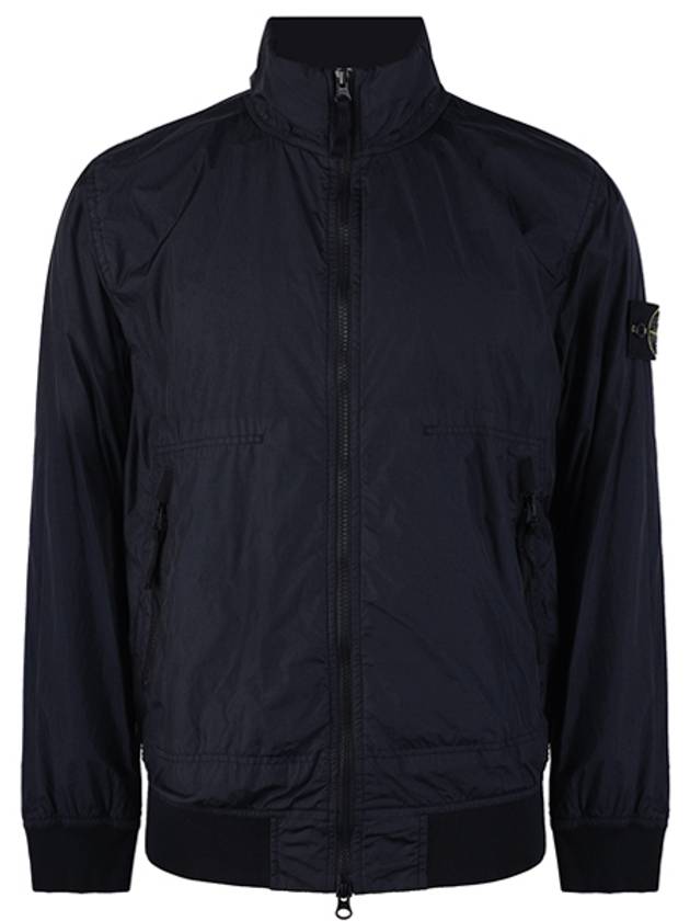 Garment Dyed Crinkle Reps Nylon Zip-up Jacket Navy - STONE ISLAND - BALAAN 2