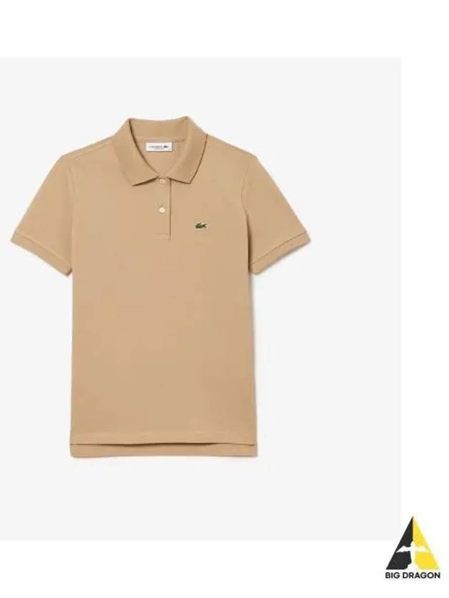 Women s 2 button regular fit polo shirt beige - LACOSTE - BALAAN 1