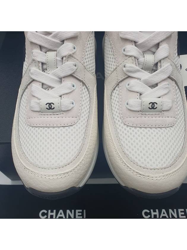 CC Logo Suede Tennis Low Top Sneakers Black - CHANEL - BALAAN 10