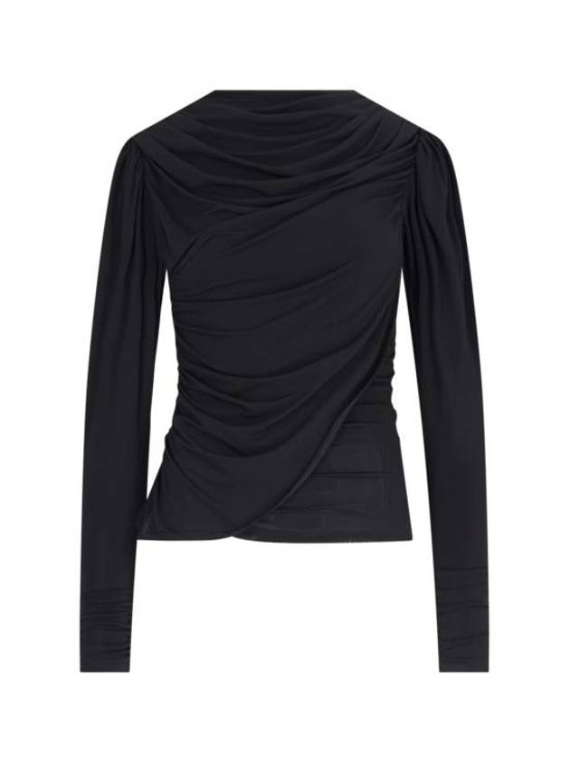 Long Sleeve T Shirt TD7802999 Black - PALOMA WOOL - BALAAN 1