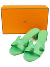 Oasis Epsom Sandals Vert Pomme - HERMES - BALAAN 9