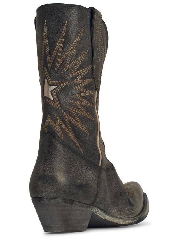 Wish Star Leather Western Boots GWF00136F00488590402 - GOLDEN GOOSE - BALAAN 4