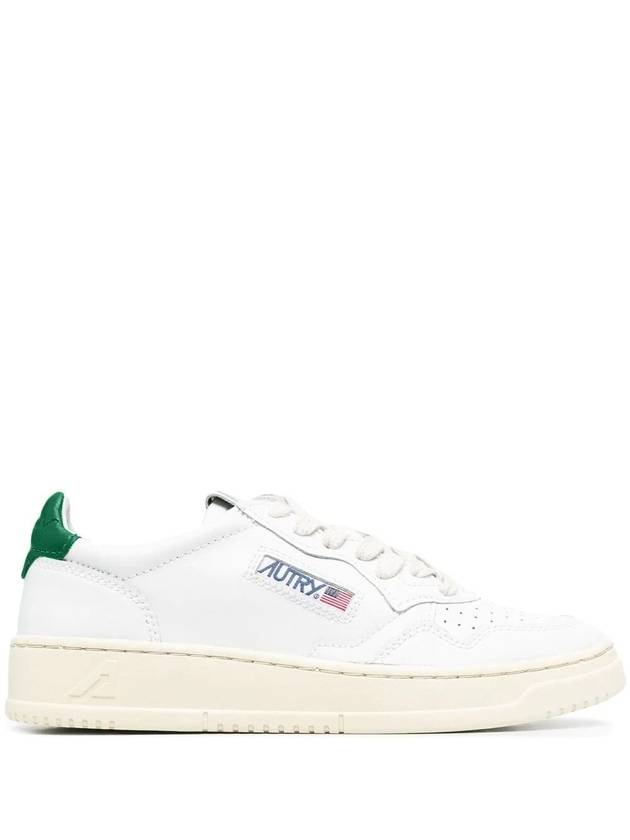 Medalist Green Tab Leather Low Top Sneakers White - AUTRY - BALAAN 2