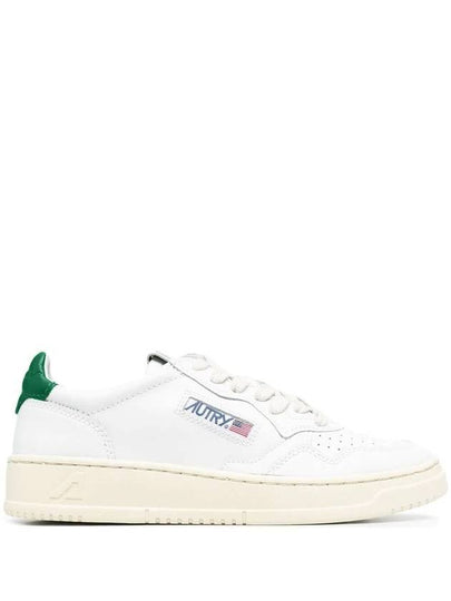 Medalist Green Tab Leather Low Top Sneakers White - AUTRY - BALAAN 2