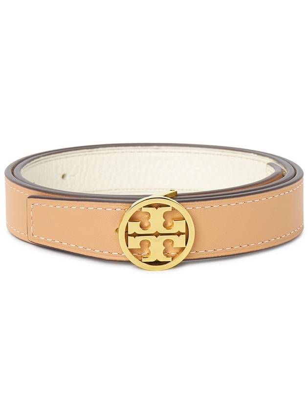 1 Miller Reversible Leather Belt New Ivory Natural Vachetta - TORY BURCH - BALAAN 3