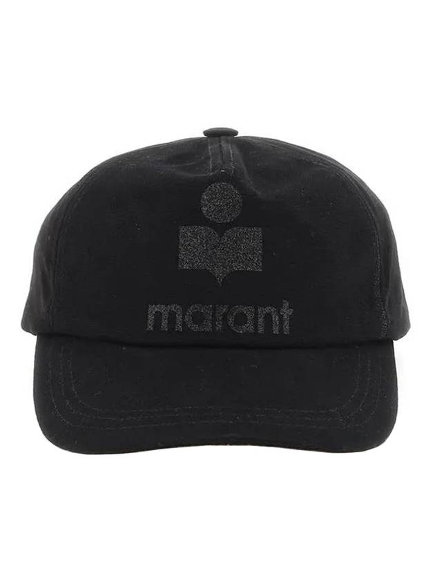 Tyron Glitter Logo Ball Cap Black - ISABEL MARANT - BALAAN 1