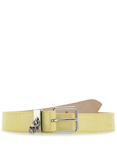 Women's Leather Belt Yellow - ALEXANDER MCQUEEN - BALAAN 2