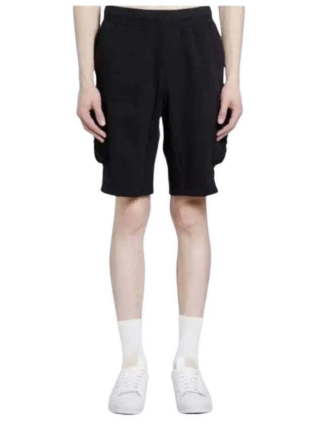 Lens Wappen Cargo Shorts Black - CP COMPANY - BALAAN 1