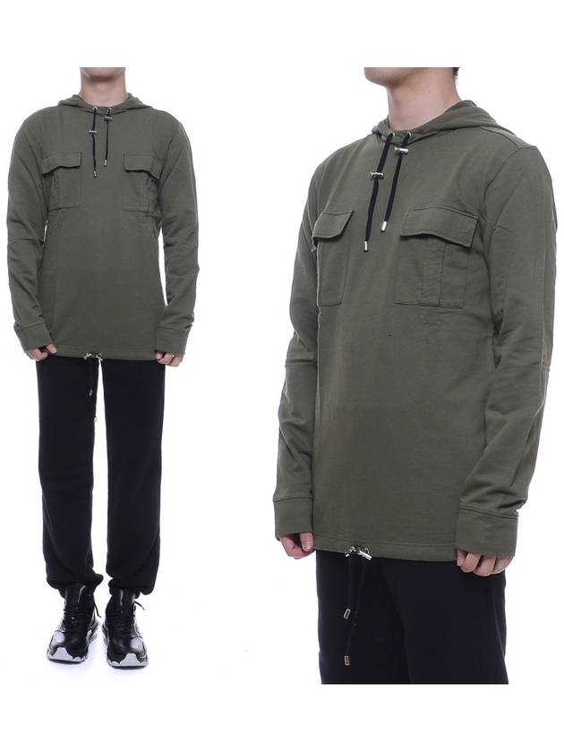 Men's Hooded Sweatshirt W4HJ624C649_147 - BALMAIN - BALAAN 1