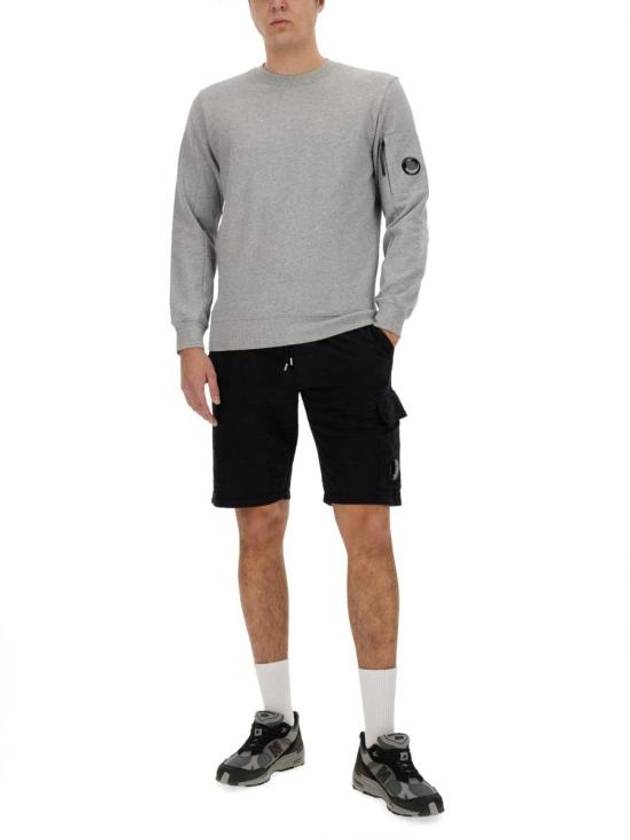 Diagonal Raised Fleece Sweatshirt Grey - CP COMPANY - BALAAN 3