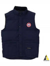 Freestyle Crew Padding Vest Atlantic Navy - CANADA GOOSE - BALAAN 2