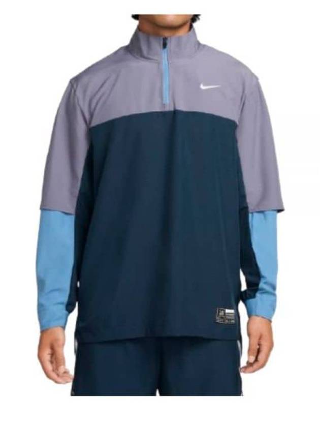 Dri Fit 1/2 Zip Golf Jacket Armory Navy - NIKE - BALAAN 2