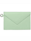 Envelope Neck Strap Coin Purse Mist Green - MAISON KITSUNE - BALAAN.