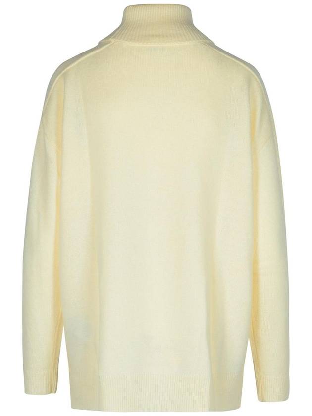 P.A.R.O.S.H. 'Loos' Cream Wool Blend Turtleneck Sweater - P.A.R.O.S.H. - BALAAN 3