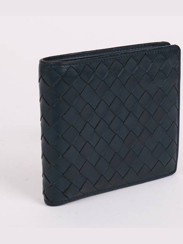 Intrecciato Navy Men s Bicycle Wallet - BOTTEGA VENETA - BALAAN 3