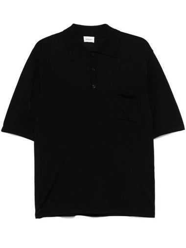 Saint Laurent Polo Shirt With Embroidered Logo Clothing - SAINT LAURENT - BALAAN 1