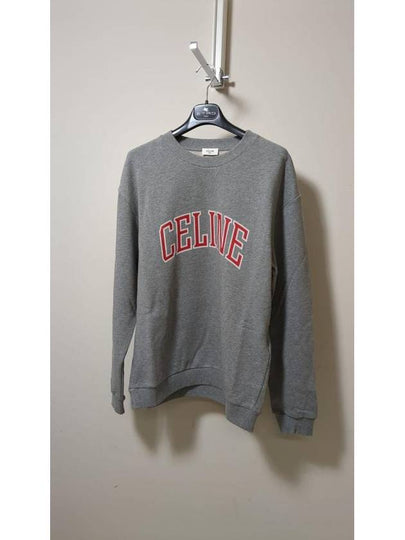 Logo Print Sweatshirt Grey - CELINE - BALAAN 2