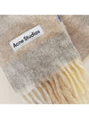 Check Mohair Muffler Vanilla Beige Lavender - ACNE STUDIOS - BALAAN 3