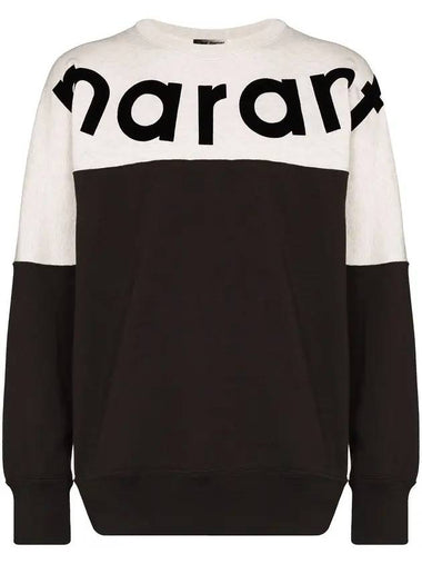 Howley Logo Two-Tone Sweatshirt Faded Black - ISABEL MARANT - BALAAN 1