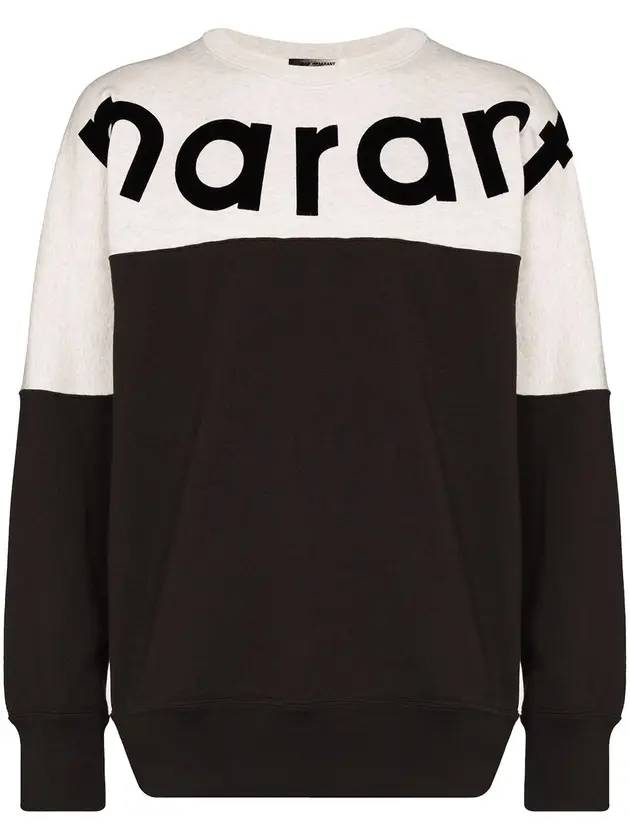 Howley Logo Two-Tone Sweatshirt Faded Black - ISABEL MARANT - BALAAN 1