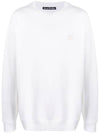 Forba Face Crewneck Logo Sweatshirt White - ACNE STUDIOS - BALAAN 1