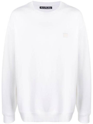 Forba Face Crewneck Logo Sweatshirt White - ACNE STUDIOS - BALAAN 1