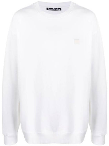 Forba Face Crewneck Logo Sweatshirt White - ACNE STUDIOS - BALAAN 1