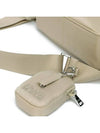 Triangle Logo Re-Nylon Saffiano Leather Cross Bag Beige - PRADA - BALAAN 5