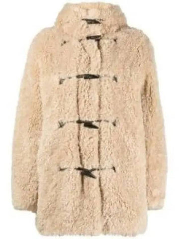 Women s Florence Fake Fur Hooded Coat Beige MA0130FA A3A54 E23EC 1163189 - ISABEL MARANT - BALAAN 1