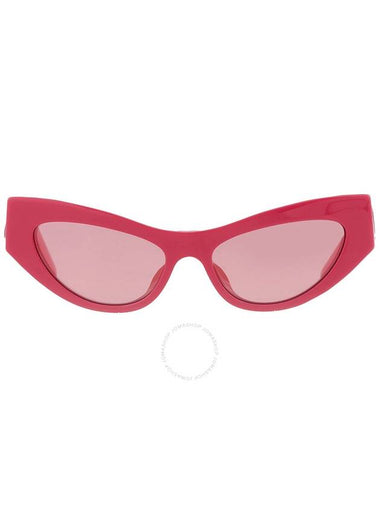 Dolce and Gabbana Pink Mirrored Cat Eye Ladies Sunglasses DG4450F 326230 52 - DOLCE&GABBANA - BALAAN 1