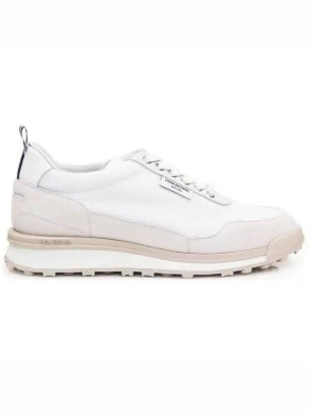 Alumni Eco Nylon Sneaker Tonal White Fun Mix - THOM BROWNE - BALAAN 2