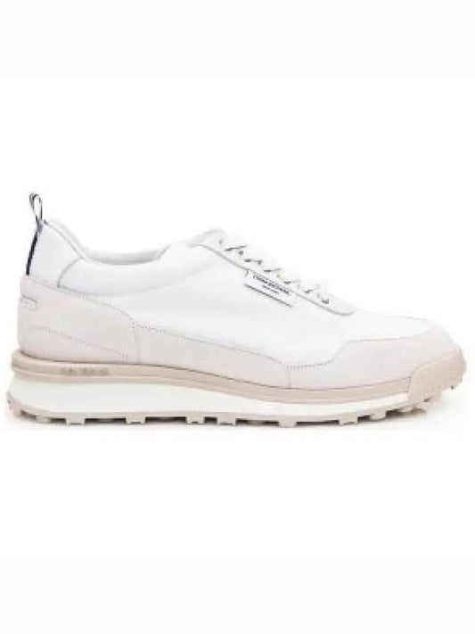 Alumni Eco Nylon Sneaker Tonal White Fun Mix - THOM BROWNE - BALAAN 2