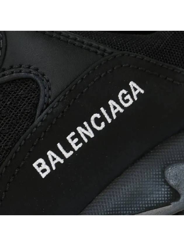 Triple S Sneakers Clear Sole Black - BALENCIAGA - BALAAN.