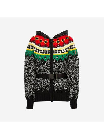 Tricot Cardigan Black - MONCLER - BALAAN 1