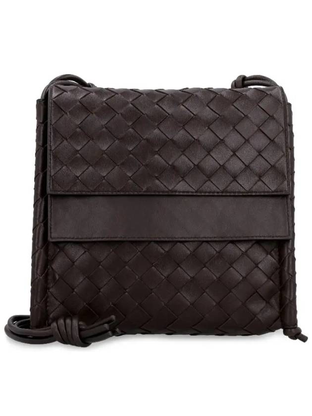 Intrecciato Small BV Fold Cross Bag Fondente - BOTTEGA VENETA - BALAAN 2