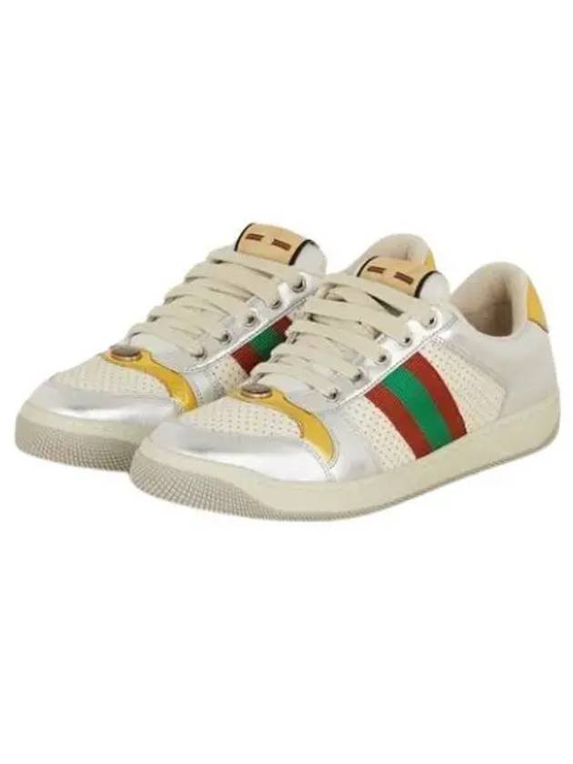 Leather Low Top Sneakers - GUCCI - BALAAN 2