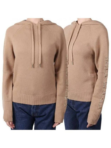 Women s Ananas Knit Hoodie Camel 005 271483 1119536 - MAX MARA - BALAAN 1