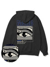 Of the Eye Vivid Blue Overfit Hoodie Black - MONSTER REPUBLIC - BALAAN 3