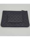 Classic Caviar New Medium Clutch Black A82545 - CHANEL - BALAAN 3